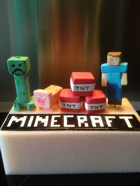 Minecraft cake toppers