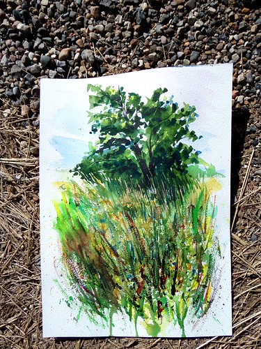 art rural watercolor painting farm pleinairpainting gratiotcounty