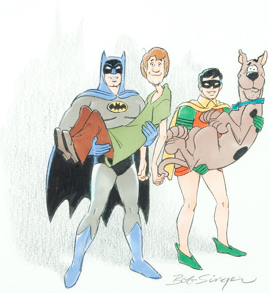 Scooby-Doo, Shaggy, and Batman & Robin Illustration by Bob… | Flickr