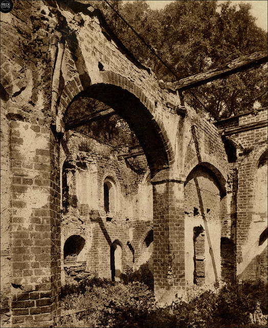 Daber in Pommern, Schlossruine - Dobra, Ruiny zamku von Dewitzów