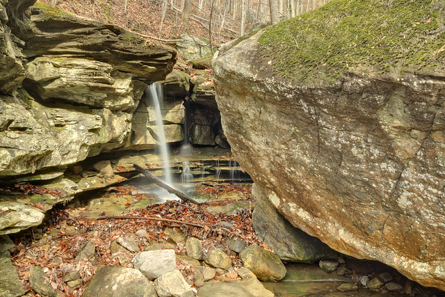 Unnamed waterfall near Camps Gulf Branch, Fall Creek Falls SP, Van Buren County, Tennessee 2