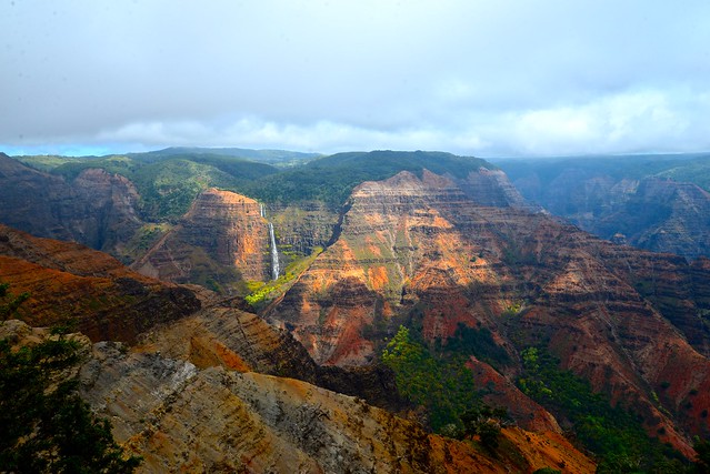 Cloudy Morning in Waimea Canyon on Kauai, Hawaii