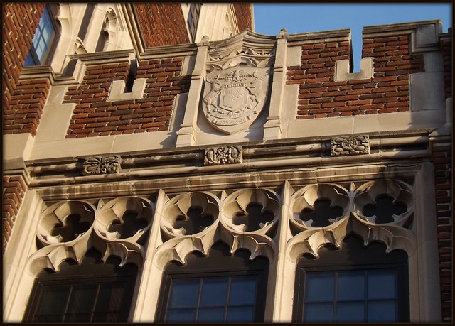 Central High School: Tracery and Seal of the City of Detroit--Detroit MI