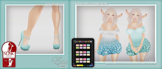 *Epic* Snowflake Princess Texture.Changing Mini Dress,  Snowflake Princess Tiaras & Snowflake Ombre Princess Pumps Ad!
