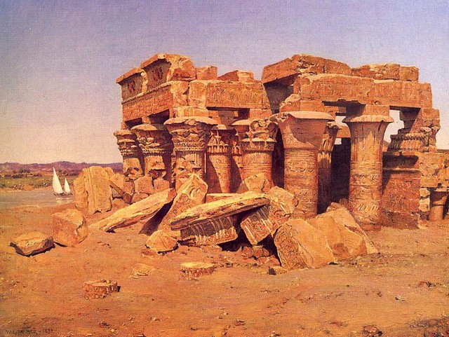 Walter Launt Palmer: El Templo de Kom -Ombo (1892)