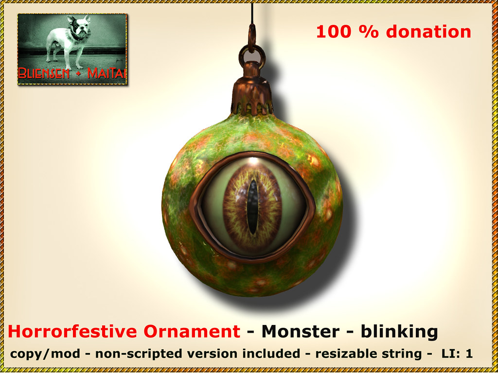 Bliensen - Horrorfestive Ornament - Monster - donation