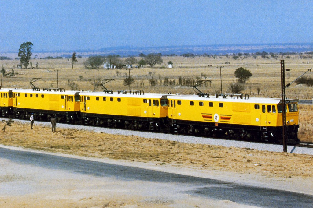 NRZ Electric locomotive EL1 class on test in Zimbabwe.
