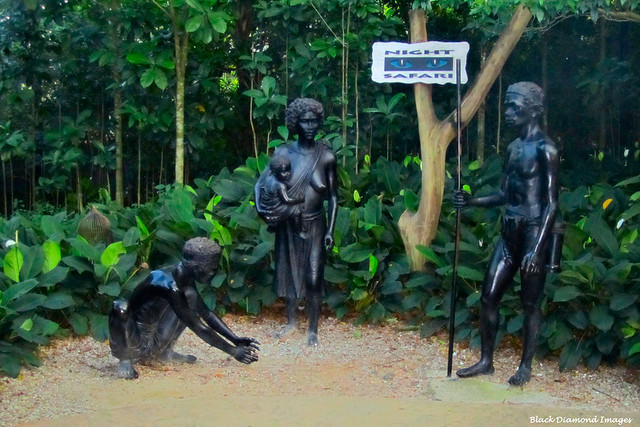 Aboriginal Sculptures, Night Safari, Singapore Night Zoo, Singapore