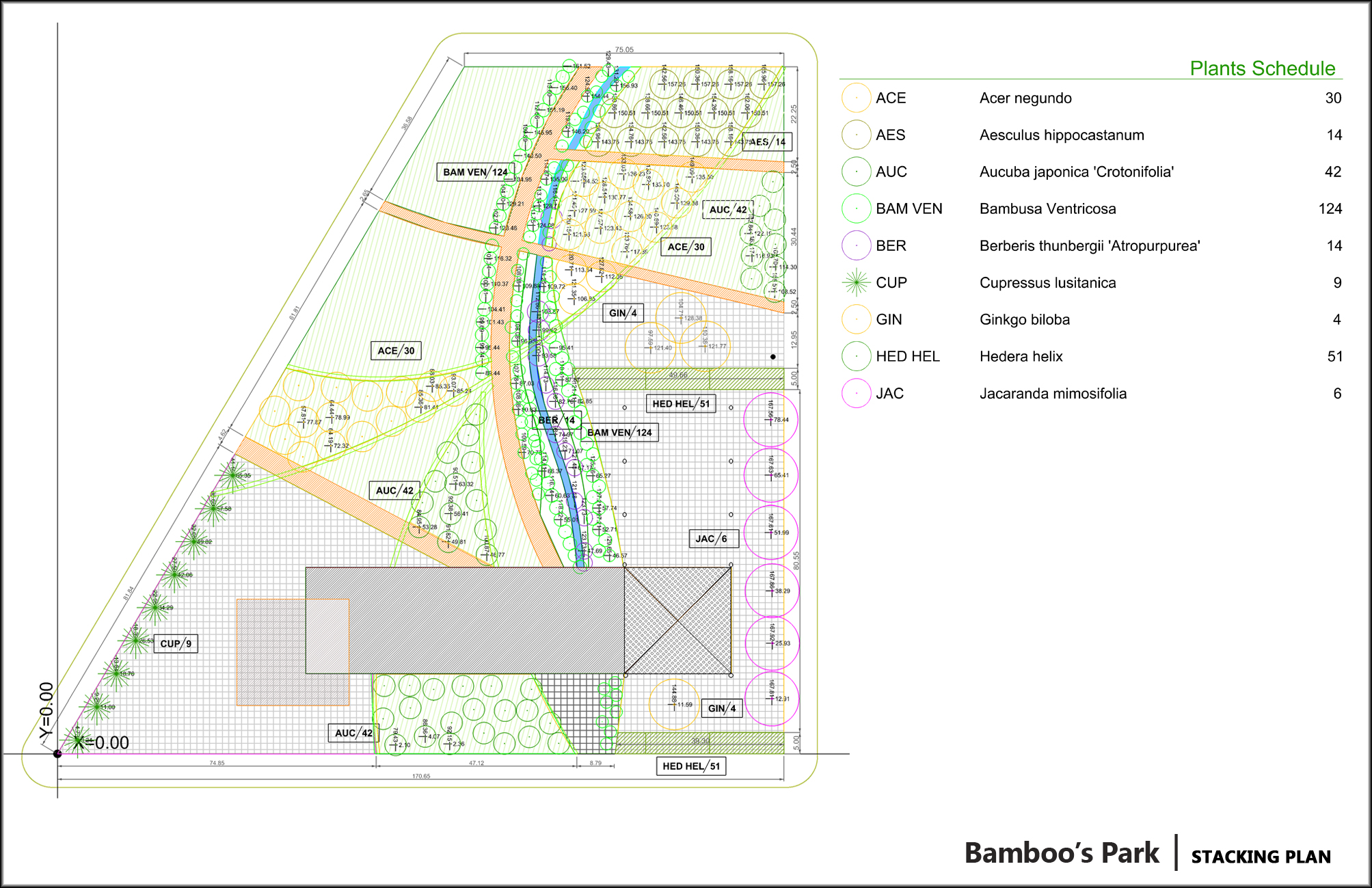 Bamboo Park -stacking plan