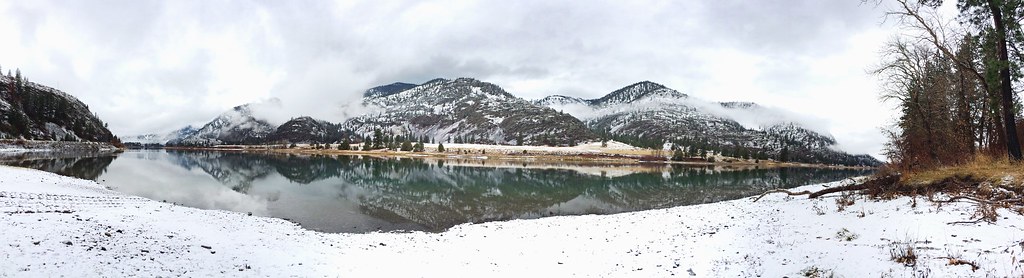 Clark Fork River #Montana #Winter #Panorama