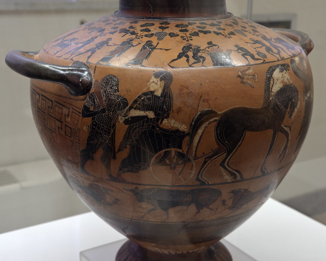 Ricci Hydria: the introduction of Herakles to Olympos by Hebe