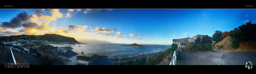 sky panorama sun clouds sunrise se bay coast islandbay iphone tomraven aravenimage q22016