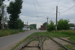 Usolye-Sibirskoye tram line to depot