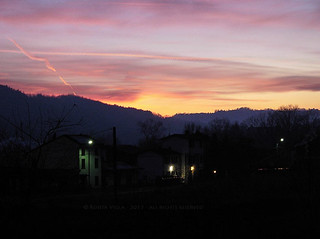 tramonto in valle ardivestra--gennaio2015