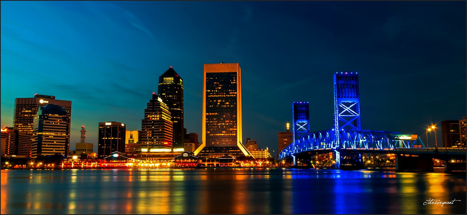 A beautiful night at Jacksonville.  (in explore) 😎