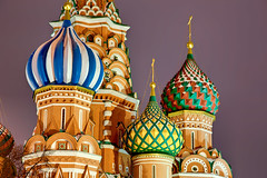 Saint Basil's Cathedral on NYE, Moscow - HDR
