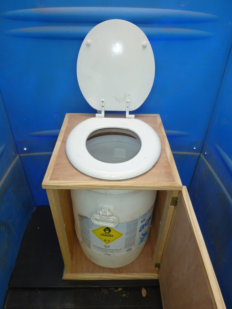 Inside A Soil Ekoobil Toilet A Porta Potty Converted Int