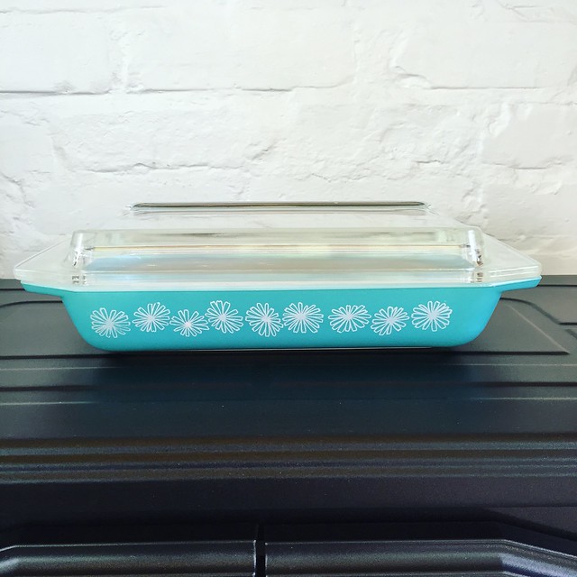 Happy mail! Pyrex Turquoise Daisy!