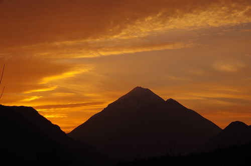 Sunset by zearo.anna, Rosso di sera, bel tempo si spera..sunset red panorama orange nature yellow montagne landscape tramo