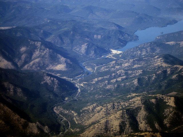Libby Dam aerial view