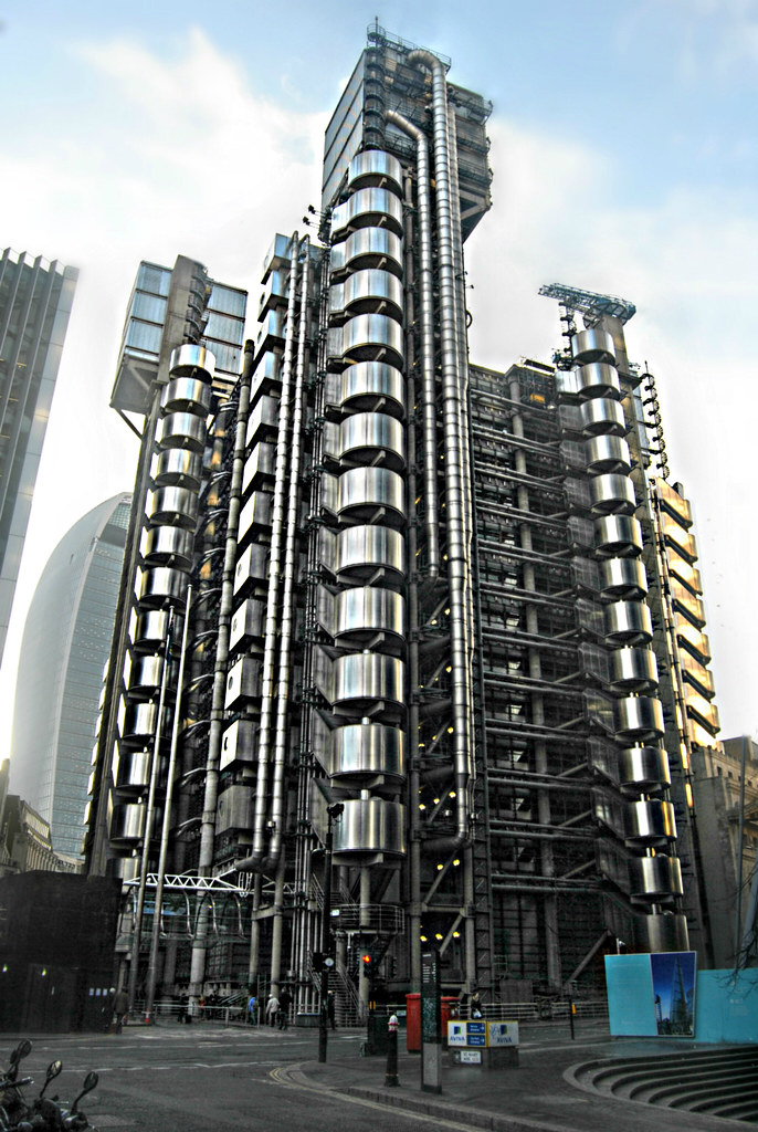 The Lloyd's building in London, by Richard Rogers.