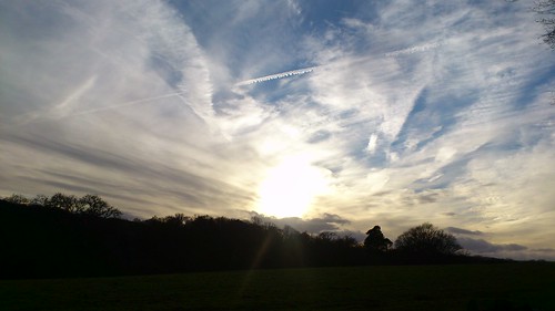 Skies over the Weald (Stonegate to Robertsbridge) Kipling's manor.