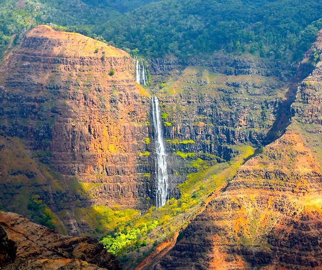 Waipo'o Falls in Waimea Canyon on Kauai, Hawaii