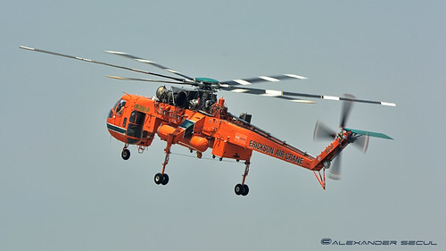 Erickson-Sikorsky S-64F Skycrane "ELVIS" at SCEL | by Asetah