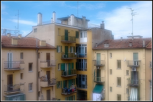 Bologna in August: from my window