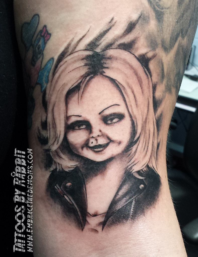 Bride of Chucky Tiffany, The Bride of Chucky, Tattoo.