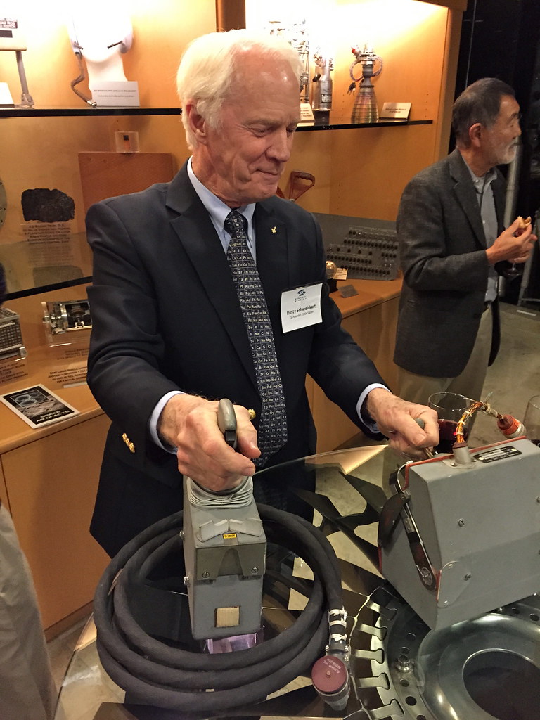Rusty Schweickart, the first Lunar Module Pilot, shows us how it’s done — with the Apollo Hand Controllers