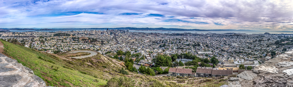View of San Francisco from Twin Peaks, California, United States