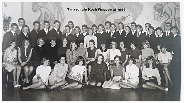 Tanzkursus Anfänger 1965 /1966, bei Tanzschule Koch, Wuppertal-Elberfeld, Laurentiusstr.