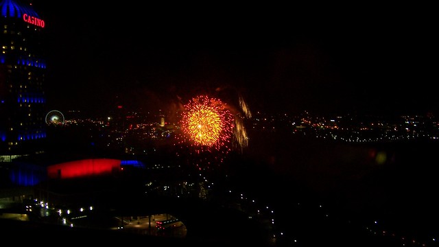 Fireworks over Niagara Falls, Ontario