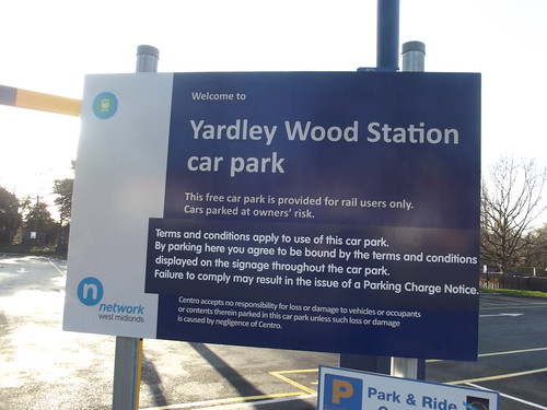 Yardley Wood Station car park - sign | The new park & ride c… | Flickr