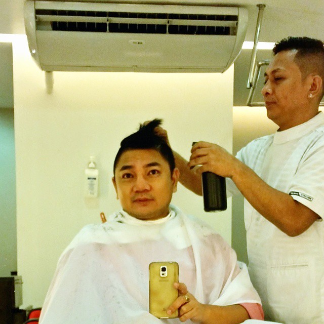 Since sayo nahuman sa clinic... patahal sa ta beh, pero sorry gyud kaayo kuya j kay nganong nag absent absent ka.. tatay lito sa ko ron...  #haircut #brunos #brunobarber #cebu
