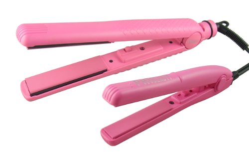 Phi Beauty Pink Tourmaline Ceramic 2 in 1 Hair Straightener Flat Iron Flattening Reviews