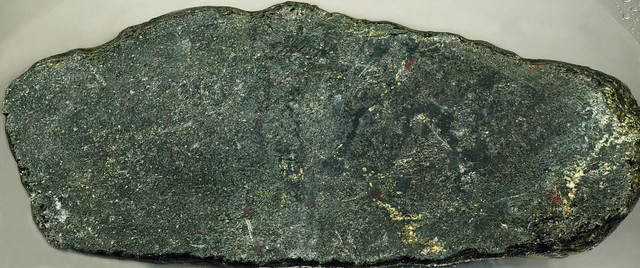 Schist (Wissahickon Formation, multiply metamorphosed during the Paleozoic; near Philadelphia, Pennsylvania, USA)