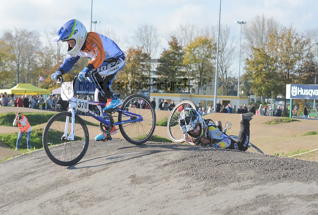 BMX Midden Nederland Cup 2014 Baarn: Fabian Jansen (370) and Lancelot Meijers (1048)