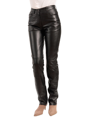 Jean-Style-5-pocket-Women-black-leather-Pants-Front | Flickr