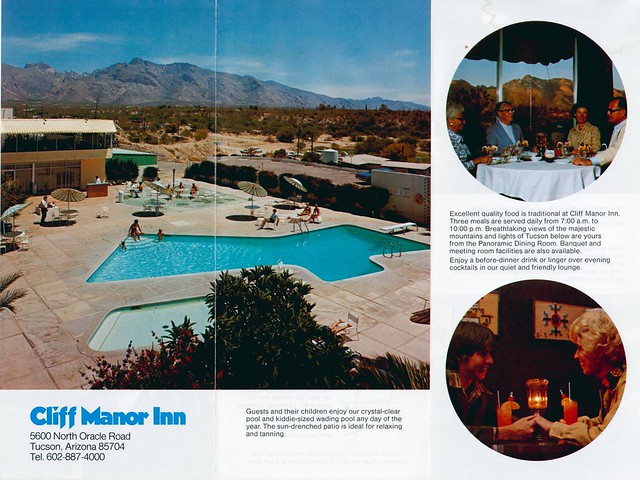 Cliff Manor Inn pool Tucson AZ brochure