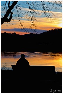 Sunset over the Connecticut River