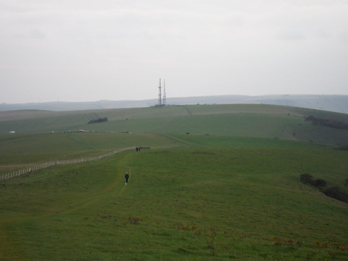 Radio Masts, Beddingham Hill SWC Walk 25 - South Downs Way 8 : Southease to Eastbourne
