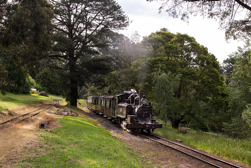 pbr victoria sunset spring menziescreek australia twilight steam trains testing evening 14a puffingbilly au