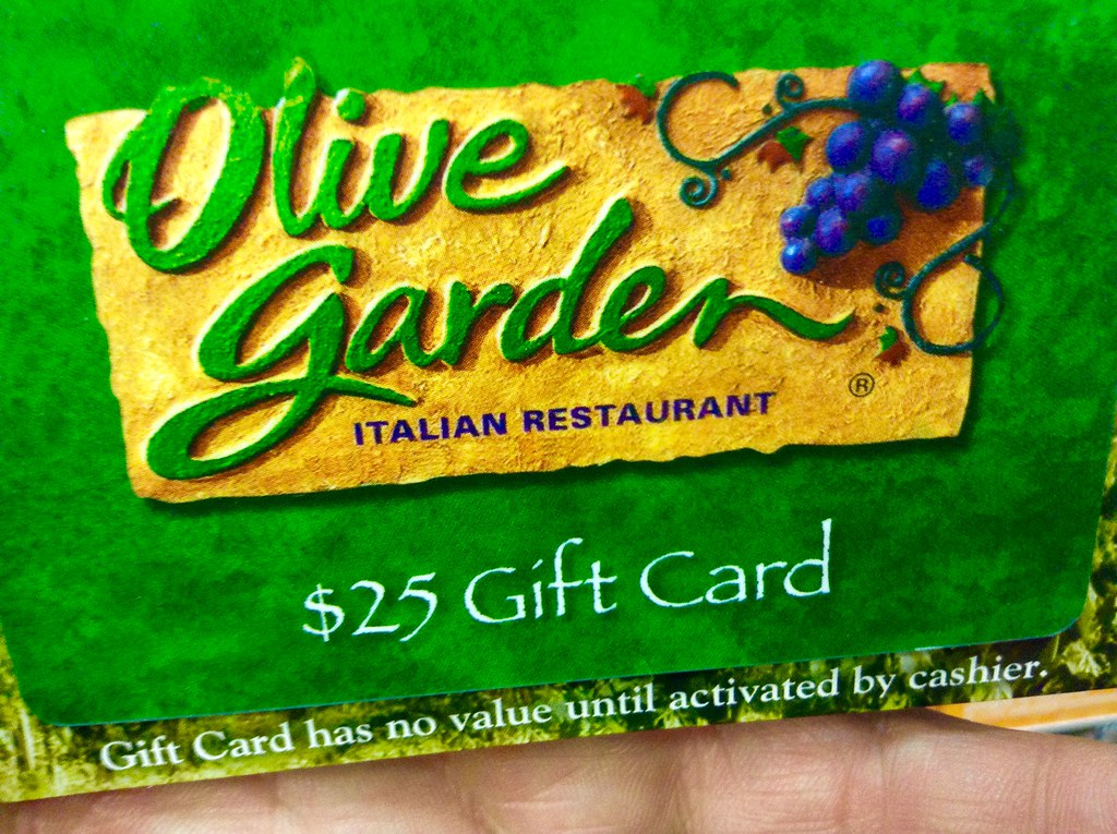 Olive Garden Restaurant Gift Card 1 2015 By Mike Mozart Flickr
