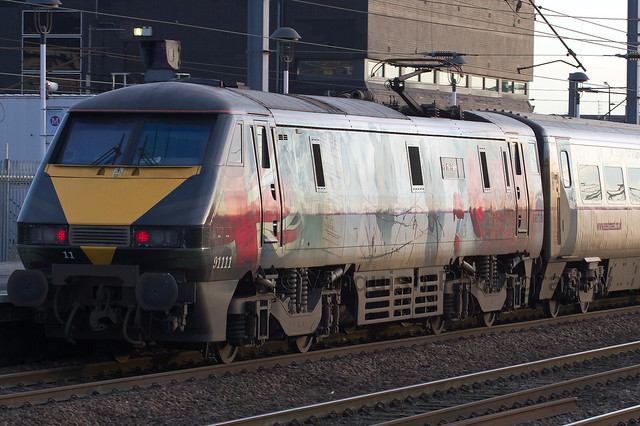 91111 East Coast For The Fallen Electric Locomotive Doncaster