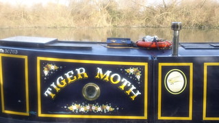 Tiger Moth on the Thames at Kings Meadow
