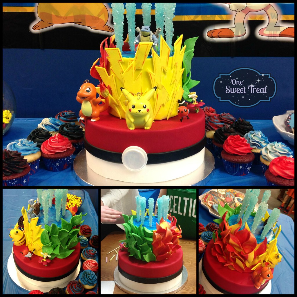 Pokemon Cake, Pokemon cake for my son's birthday party. The…