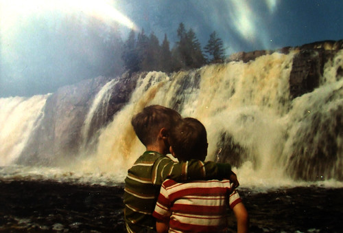 with Steve at Niagra Falls, 1970