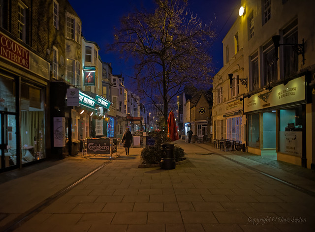 Warwick Street Worthing at Night